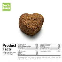 Nutrition facts panel shows serving size and ingredients.