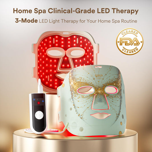 COCO CORALIA face LED mask with eye pads for comfortable use