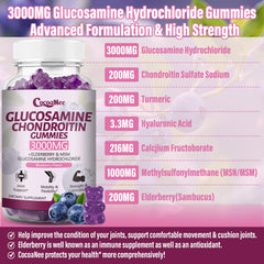 CocoaNee gummies with elderberry and turmeric ingredients for antioxidant notes.