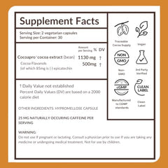 Front CocoaVia packaging shows product branding and recommended daily use.
