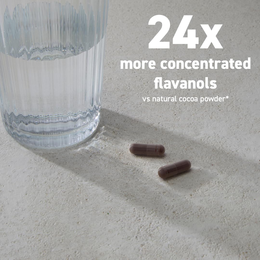 Nutrition panel on CocoaVia emphasizes 500 mg flavanols per serving.