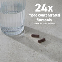 Nutrition panel on CocoaVia emphasizes 500 mg flavanols per serving.