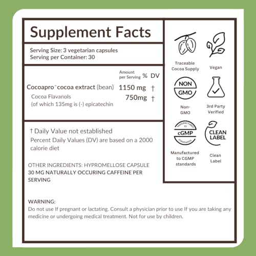 CocoaVia Ultra 750mg vegan gluten-free badge on packaging