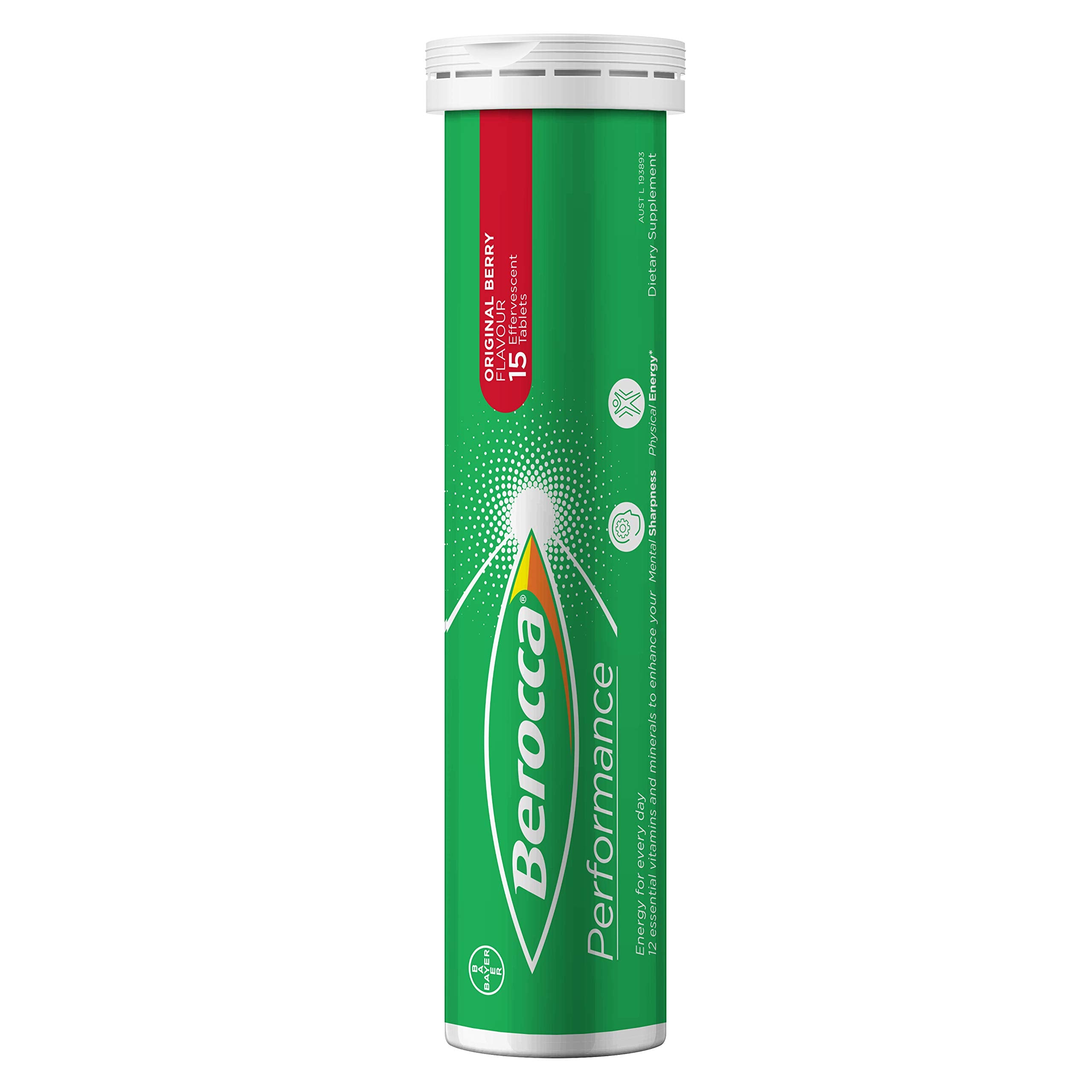 CoCoCherry Berocca Performance mineral visual featuring calcium, magnesium, and zinc