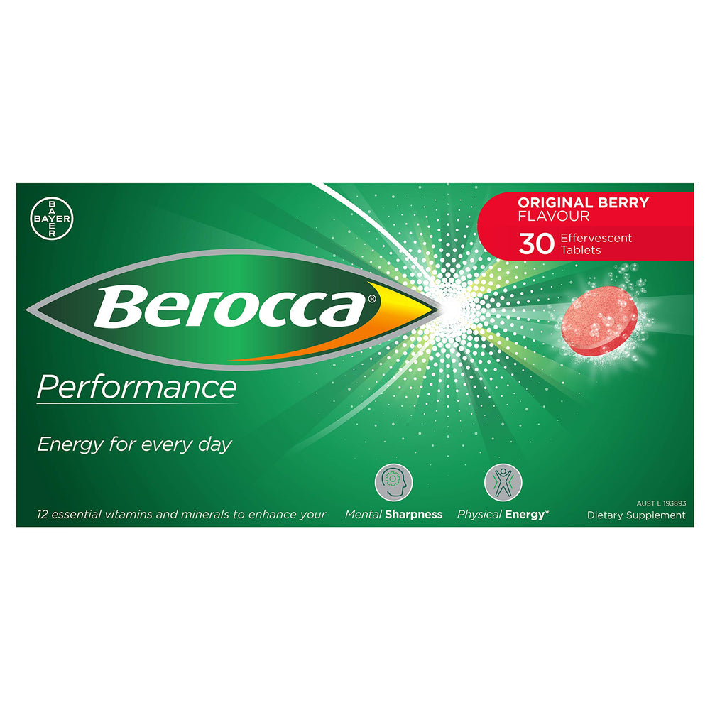 CoCoCherry Berocca Performance bottle with berry flavor for daily hydration