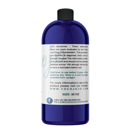 cocojojo Apple Seed Oil pour close-up highlighting pure unrefined formula for skin hydration