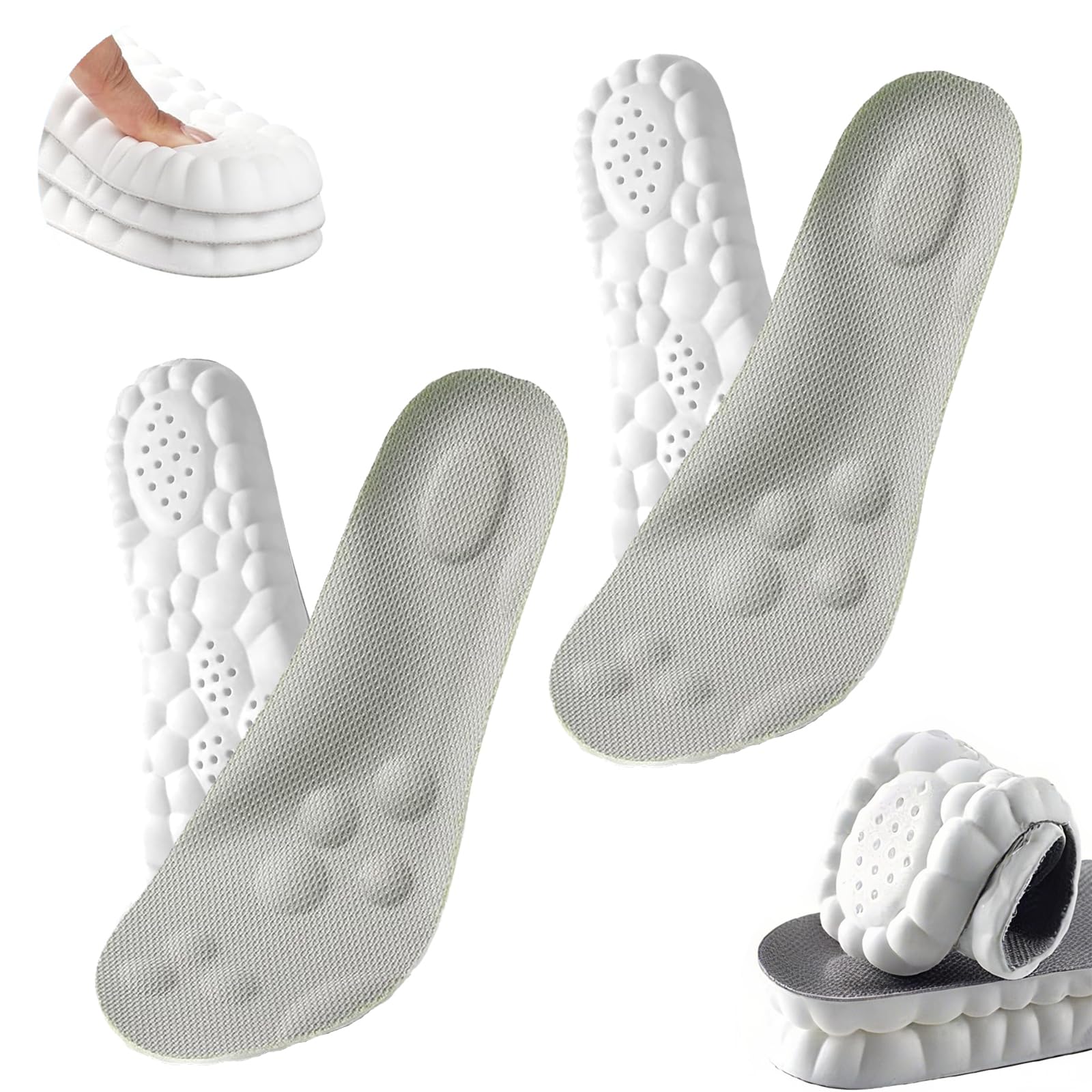 Cocwaus Steppers Insoles cloud cushioning for daily comfort in any shoe.
