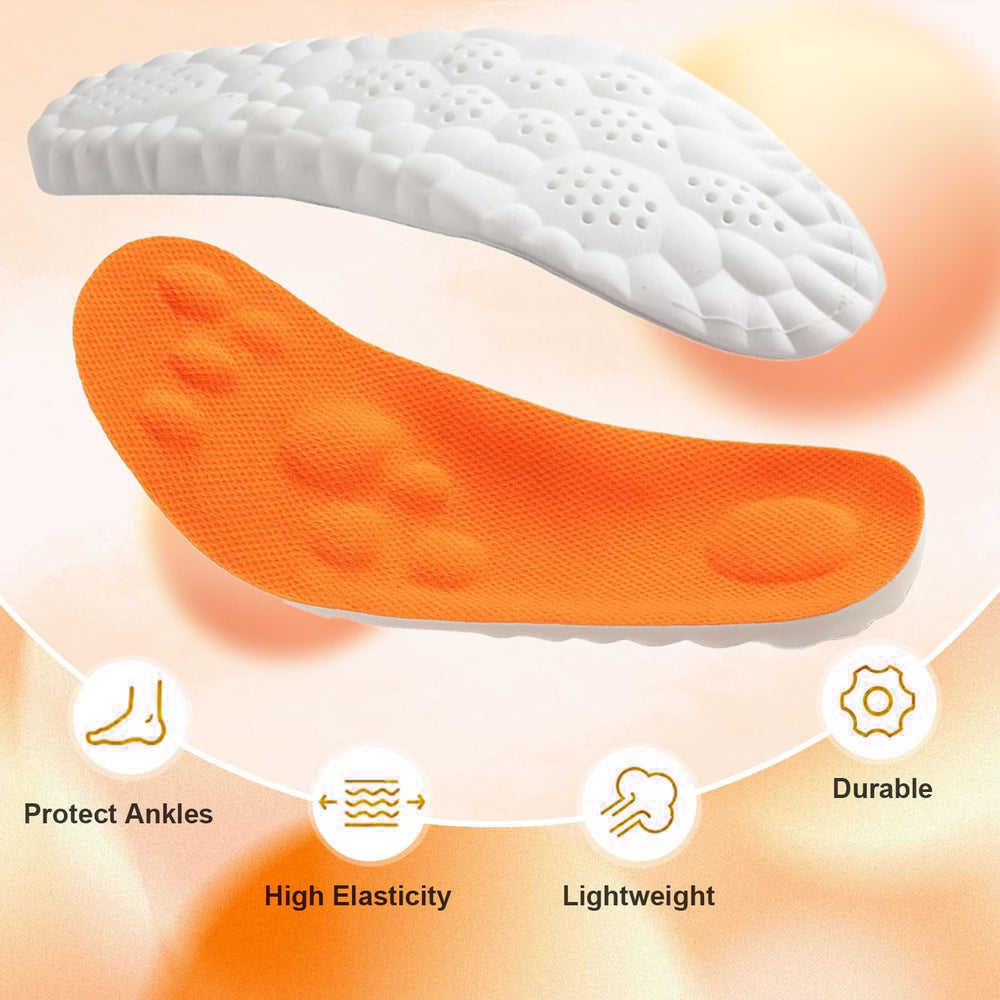 Cocwaus Steppers Insoles shown inside sneakers for everyday comfort.