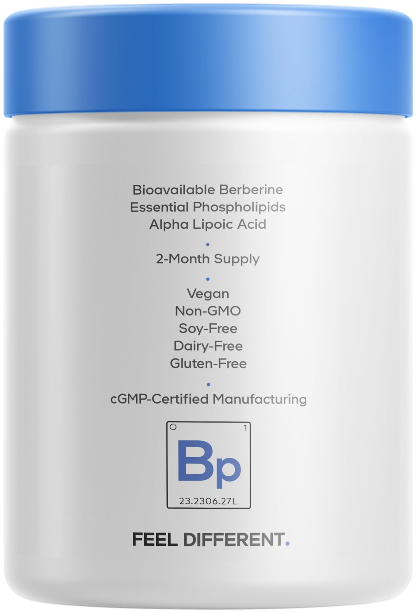Bottle displaying 2-month supply for Codeage Berberine Phytosome