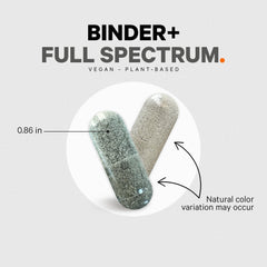 Codeage Binder Organic broccoli sprouts and chlorella illustration of ingredients.