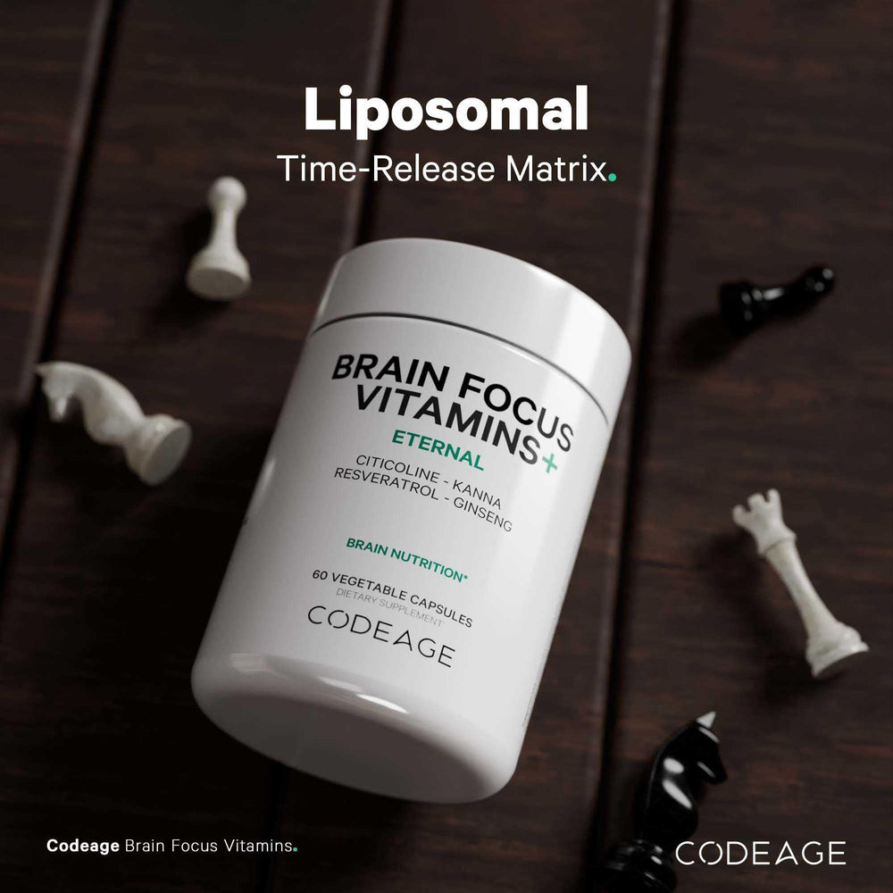 Codeage Brain Focus Gotu Kola leaf indicating traditional cognitive balance.