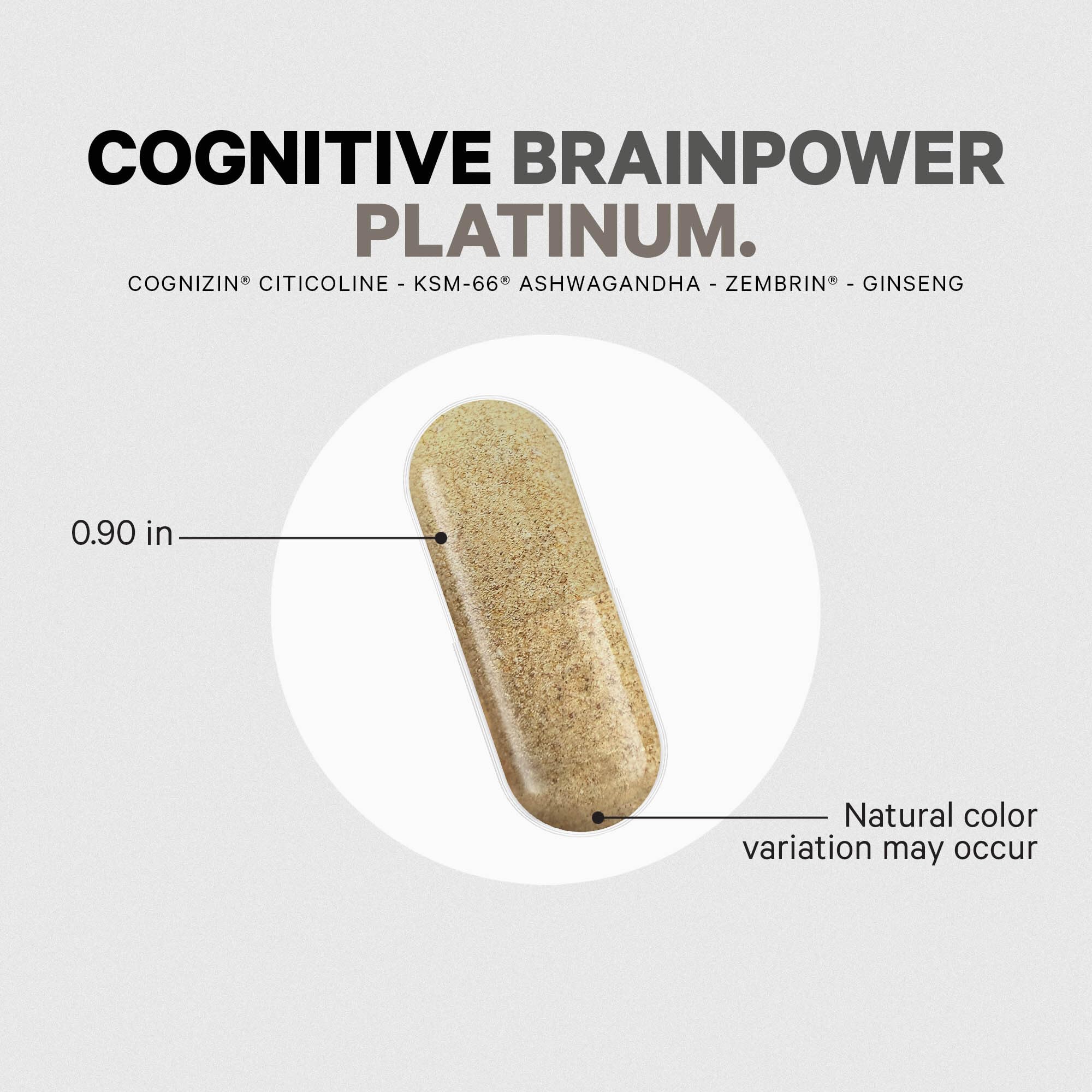 Codeage Brainpower Platinum Ginkgo biloba graphic beside bottle