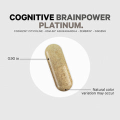 Codeage Brainpower Platinum Ginkgo biloba graphic beside bottle