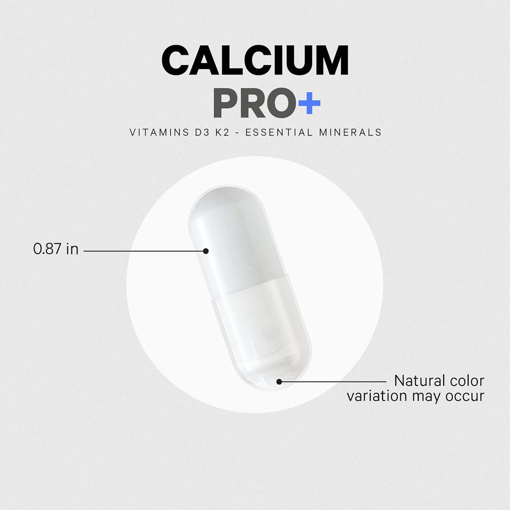 Codeage Calcium Pro+ ingredients panel showing added nutrients.