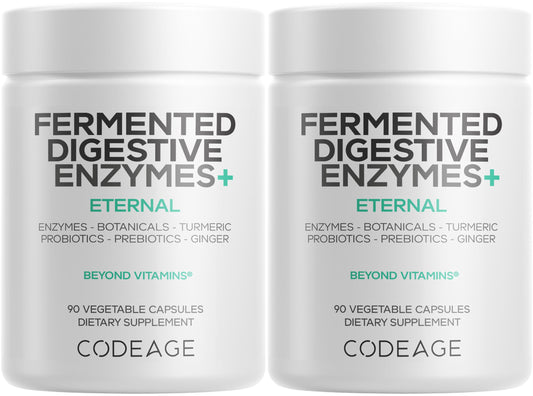 Codeage Fermented Digestive Enzymes bottle ready for daily digestion support.