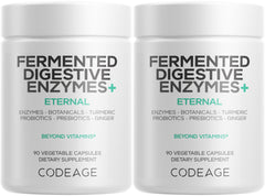 Codeage Fermented Digestive Enzymes bottle ready for daily digestion support.