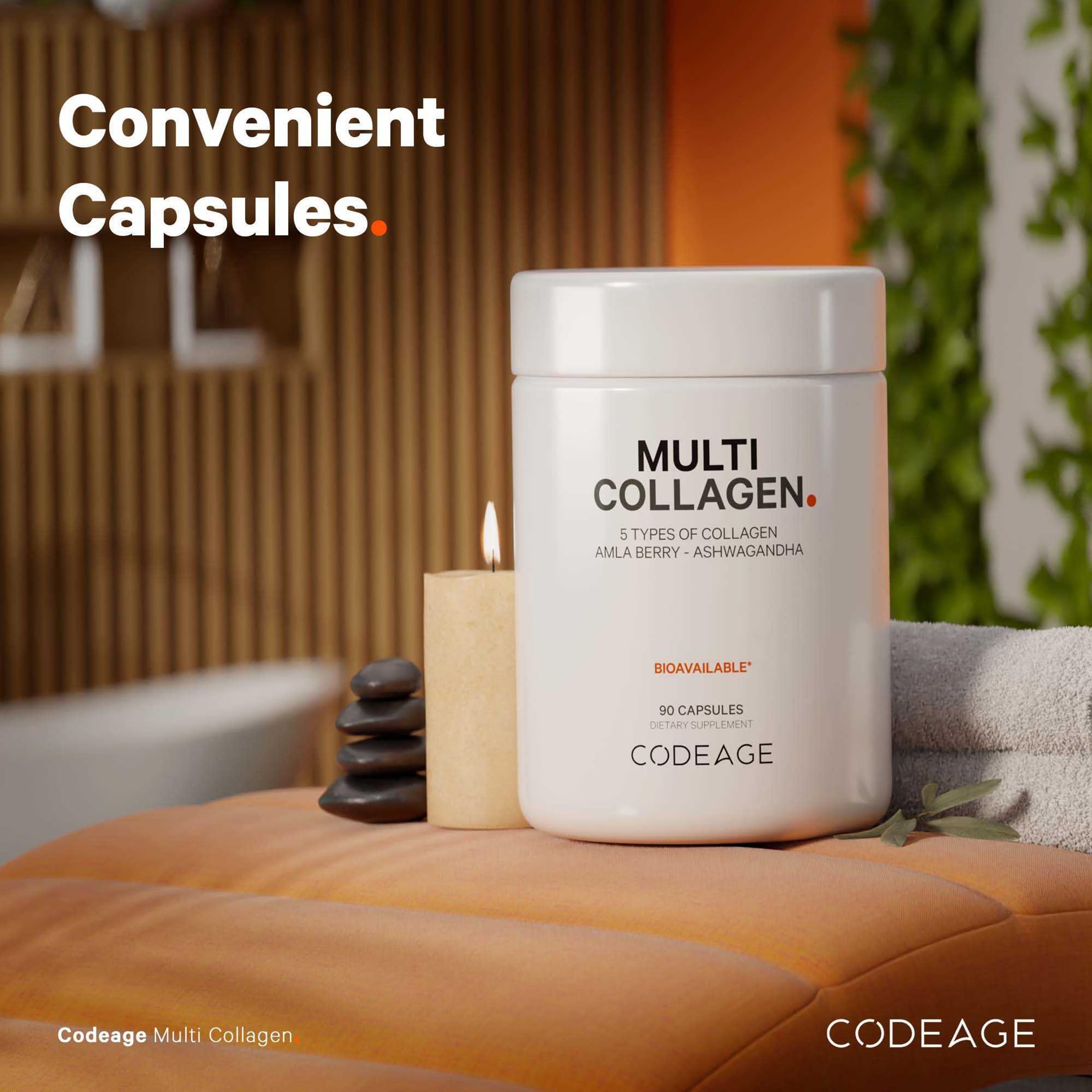 Codeage grass-fed bovine and marine collagen capsules