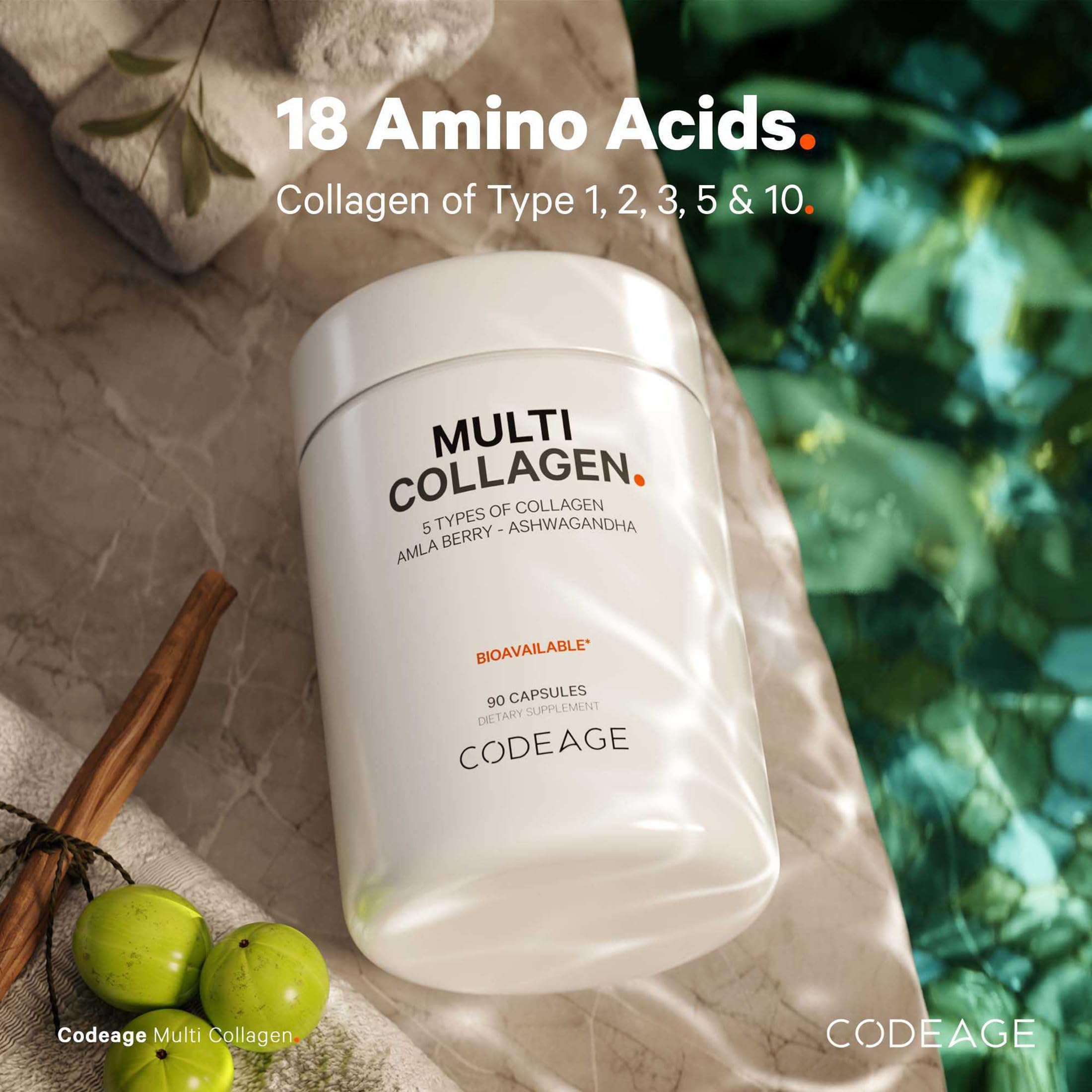 Codeage hydrolyzed collagen capsules for easier digestion