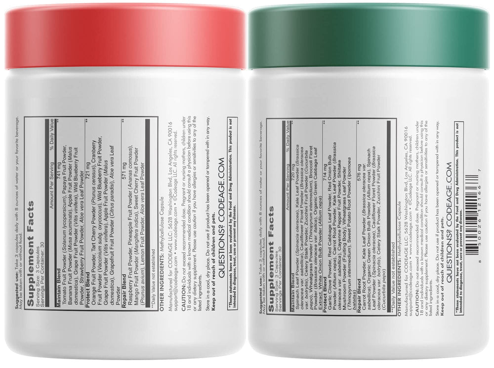 Codeage InstantFood Fast Fruits bundle capsules for natural vitamin boost