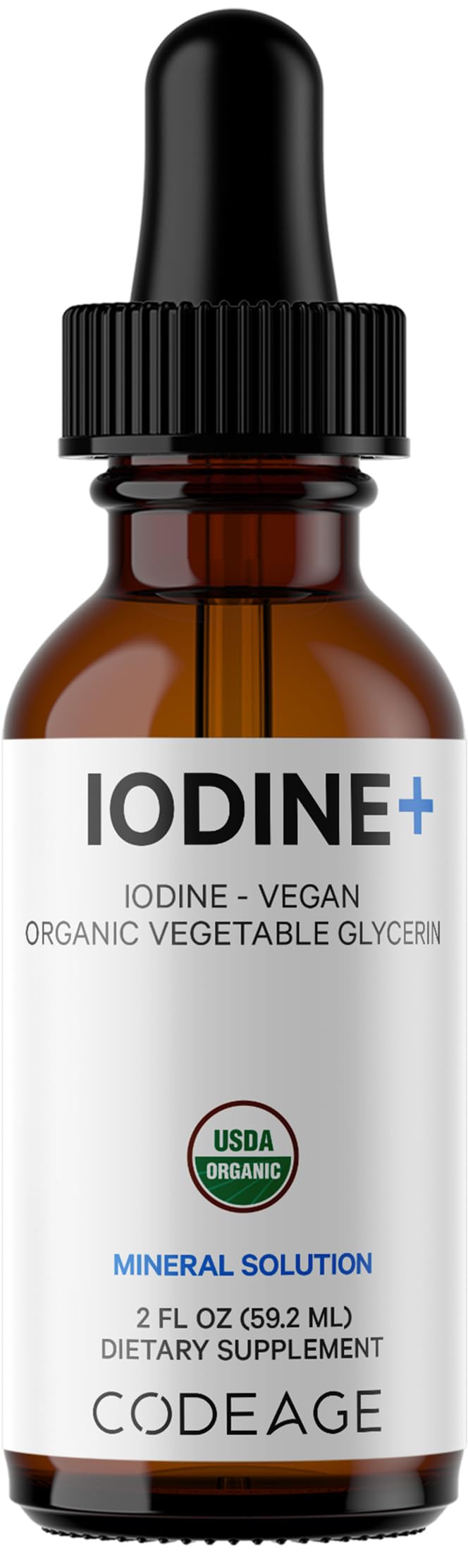 Codeage iodine drops daily-dose bottle ready for routine use