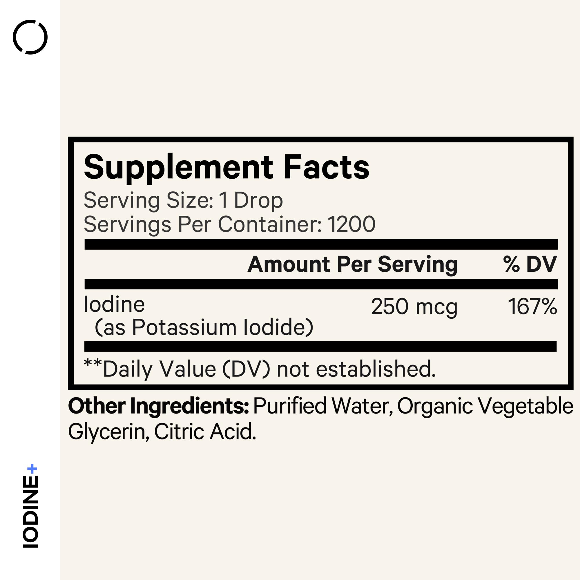 Codeage iodine drops dropper releasing liquid for easy dosing