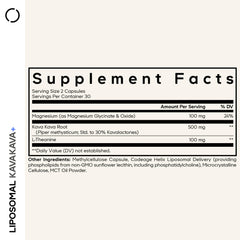 Codeage Kava Kava root extract bottle shows 30% kavalactones standard.