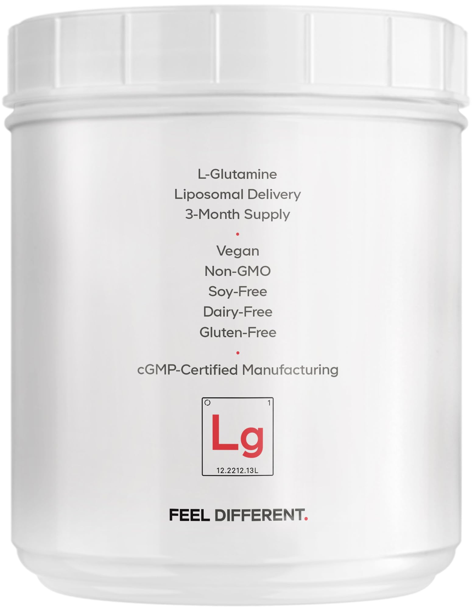 Codeage L-glutamine vegan glutenfree dairyfree powder suitable for keto.