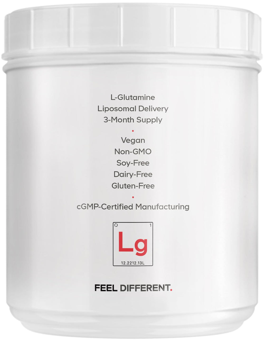 Codeage L-glutamine vegan glutenfree dairyfree powder suitable for keto.