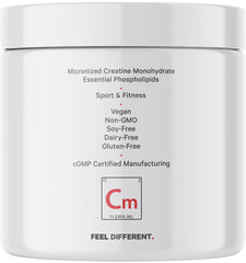 Codeage Liposomal Creatine powder in a modern kitchen setup.
