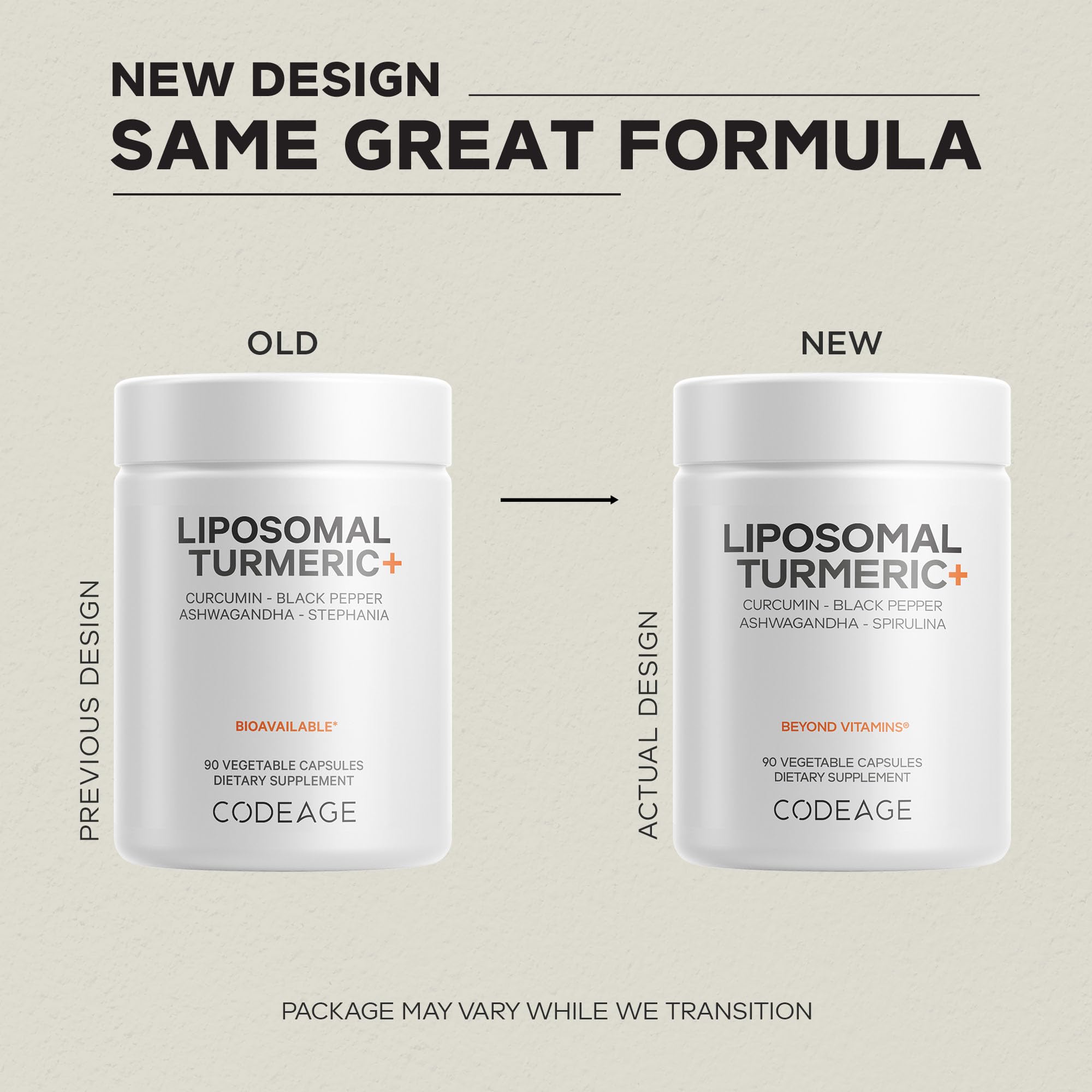 Codeage liposomal delivery turmeric image shows improved nutrient absorption