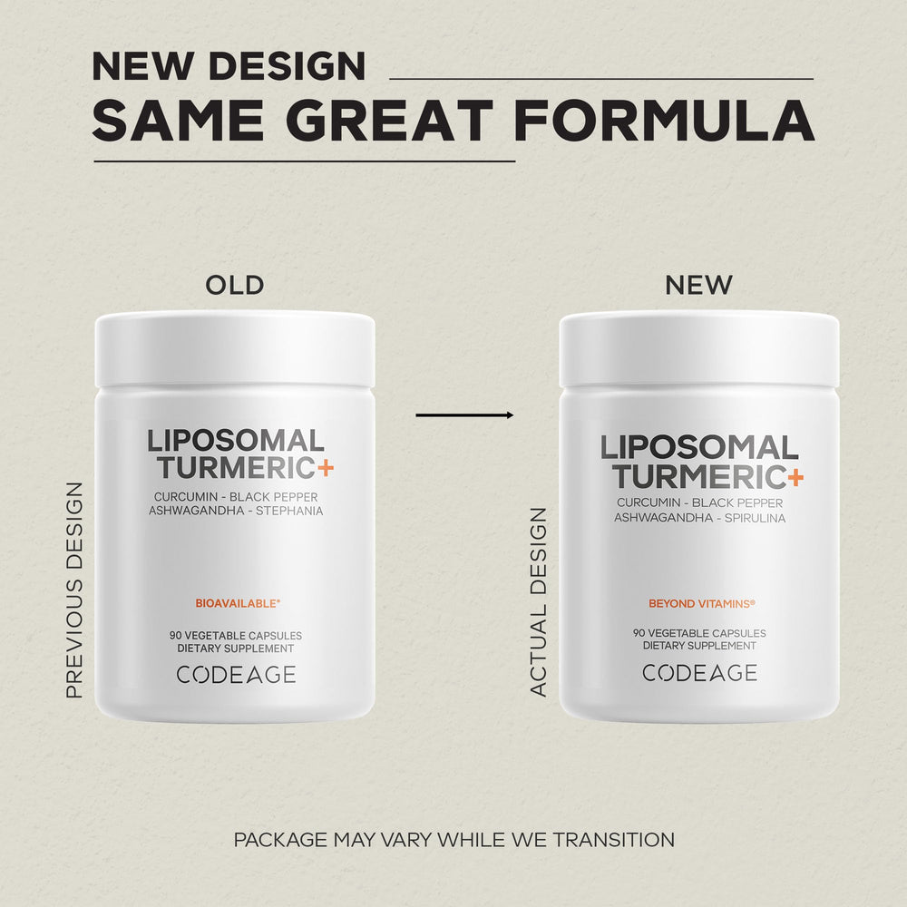 Codeage liposomal delivery turmeric image shows improved nutrient absorption
