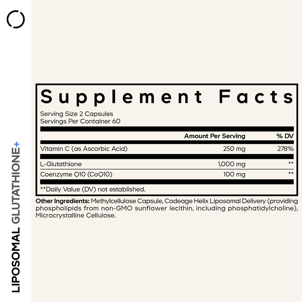 Codeage Liposomal Glutathione+ capsules for convenient daily use