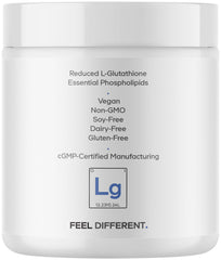 Codeage Liposomal Glutathione Powder packaging-label shows unflavored powder versatility.