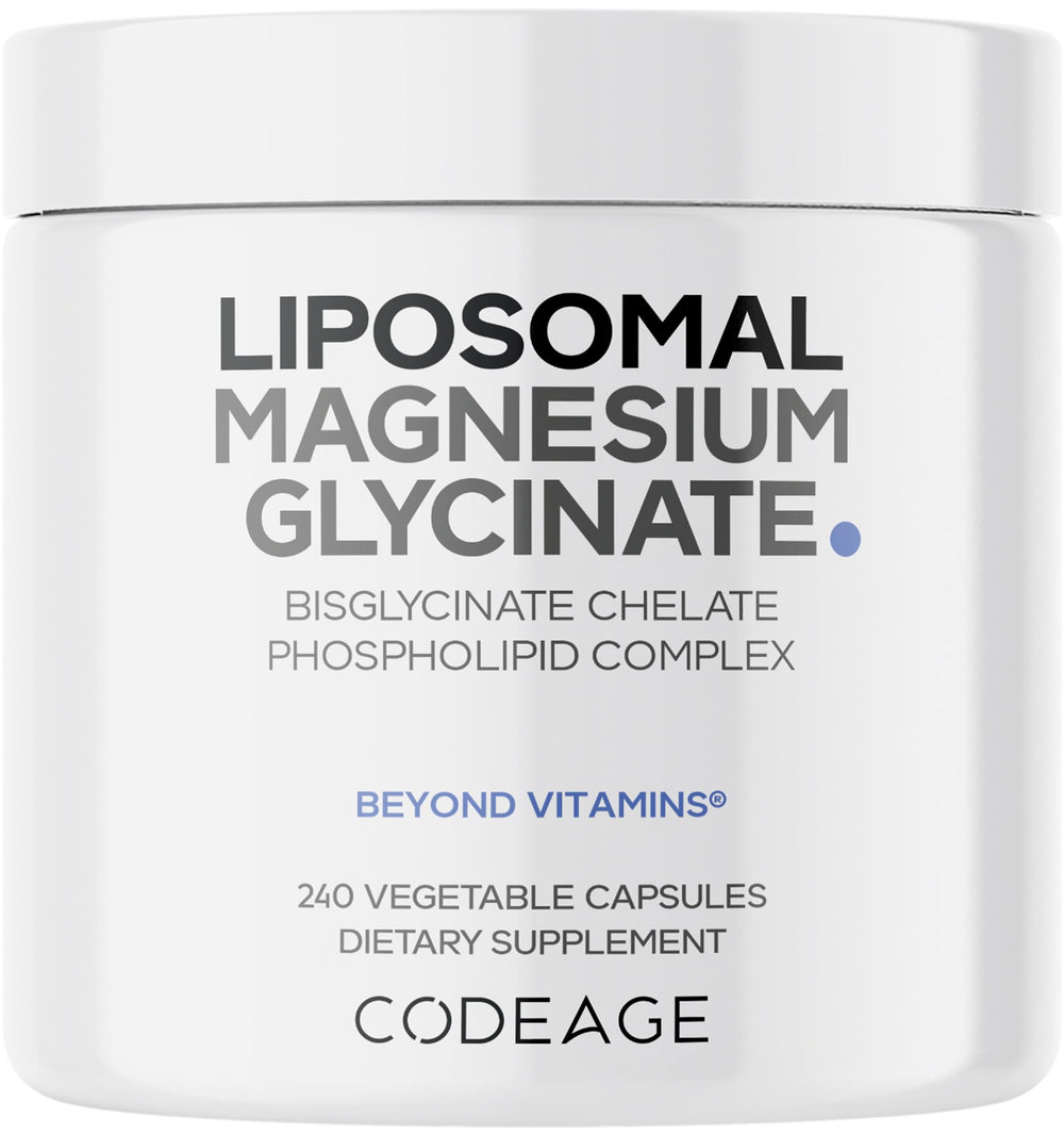 Codeage Liposomal Magnesium Glycinate bottle shown for daily supplementation