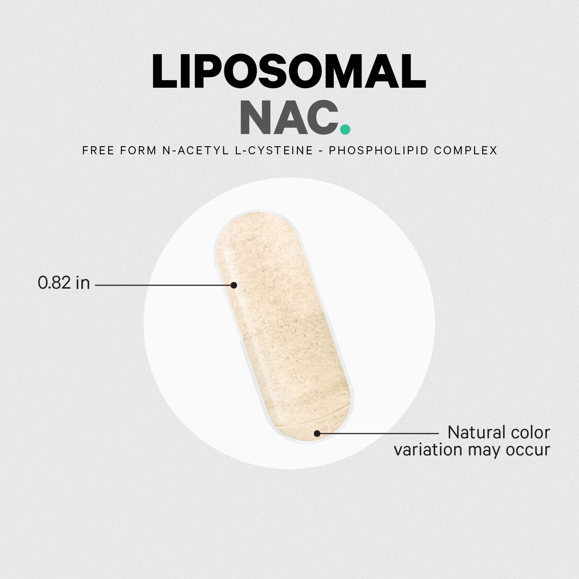 Codeage Liposomal NAC bottle and capsules shown for two-month supply.