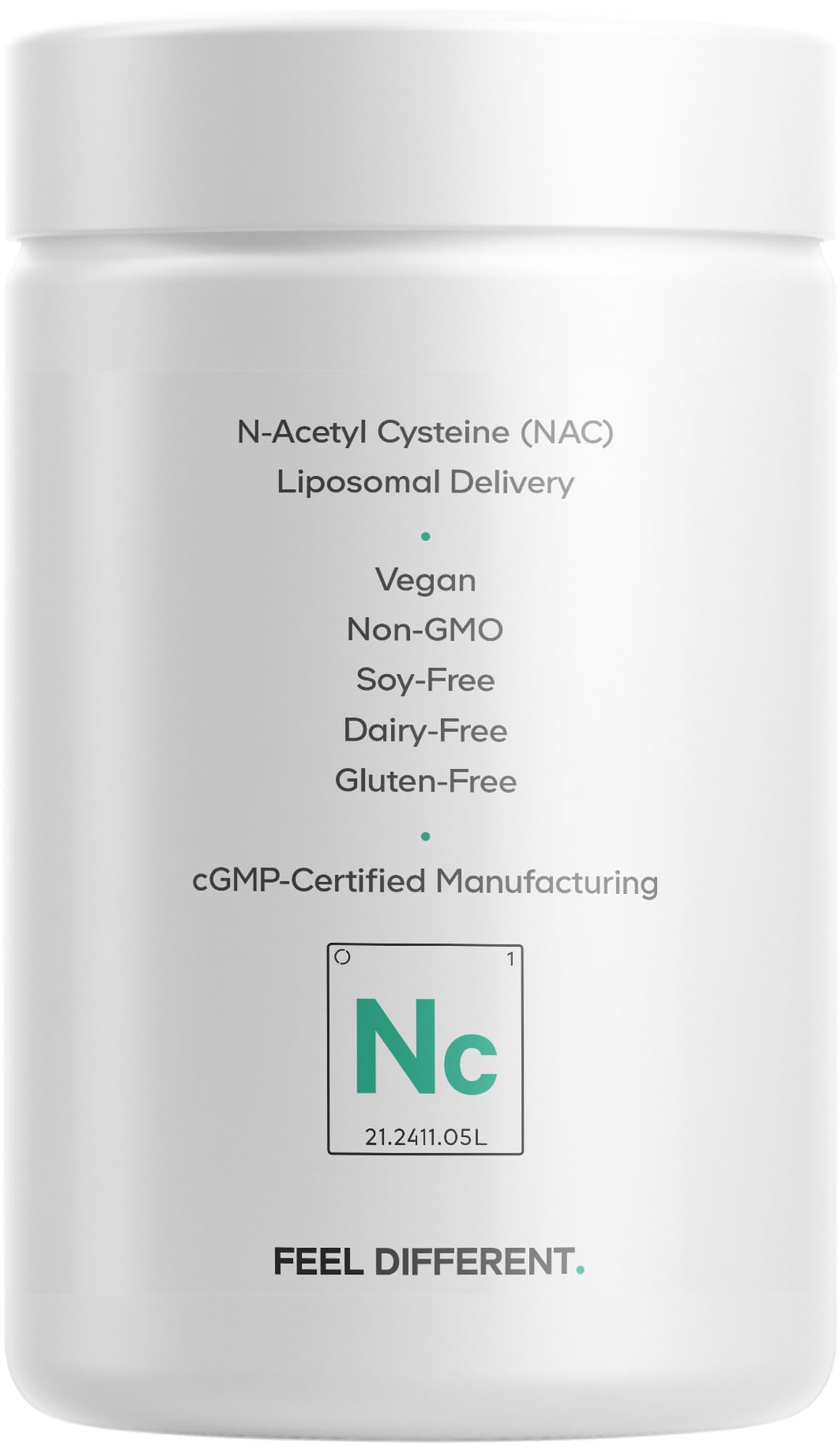 Codeage Liposomal NAC packaging arranged for lifestyle and wellness shot.
