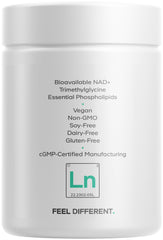 Codeage Liposomal NAD+ front bottle view shows clear dosage information