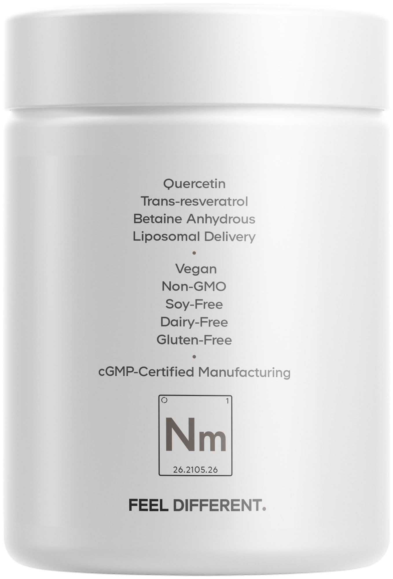 Codeage Liposomal NMN Platinum vitamin B2 and B12 panel.