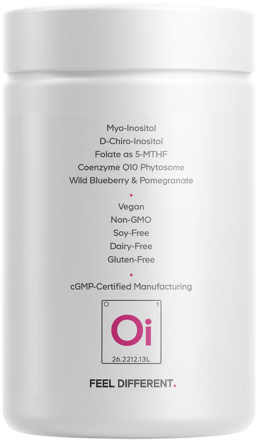 Codeage Liposomal Ovarian Inositol+ capsules ready for a monthly supply