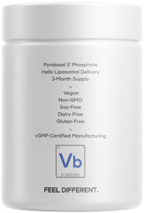 Codeage Liposomal P5P manufacturing label hints at USA-based quality control.