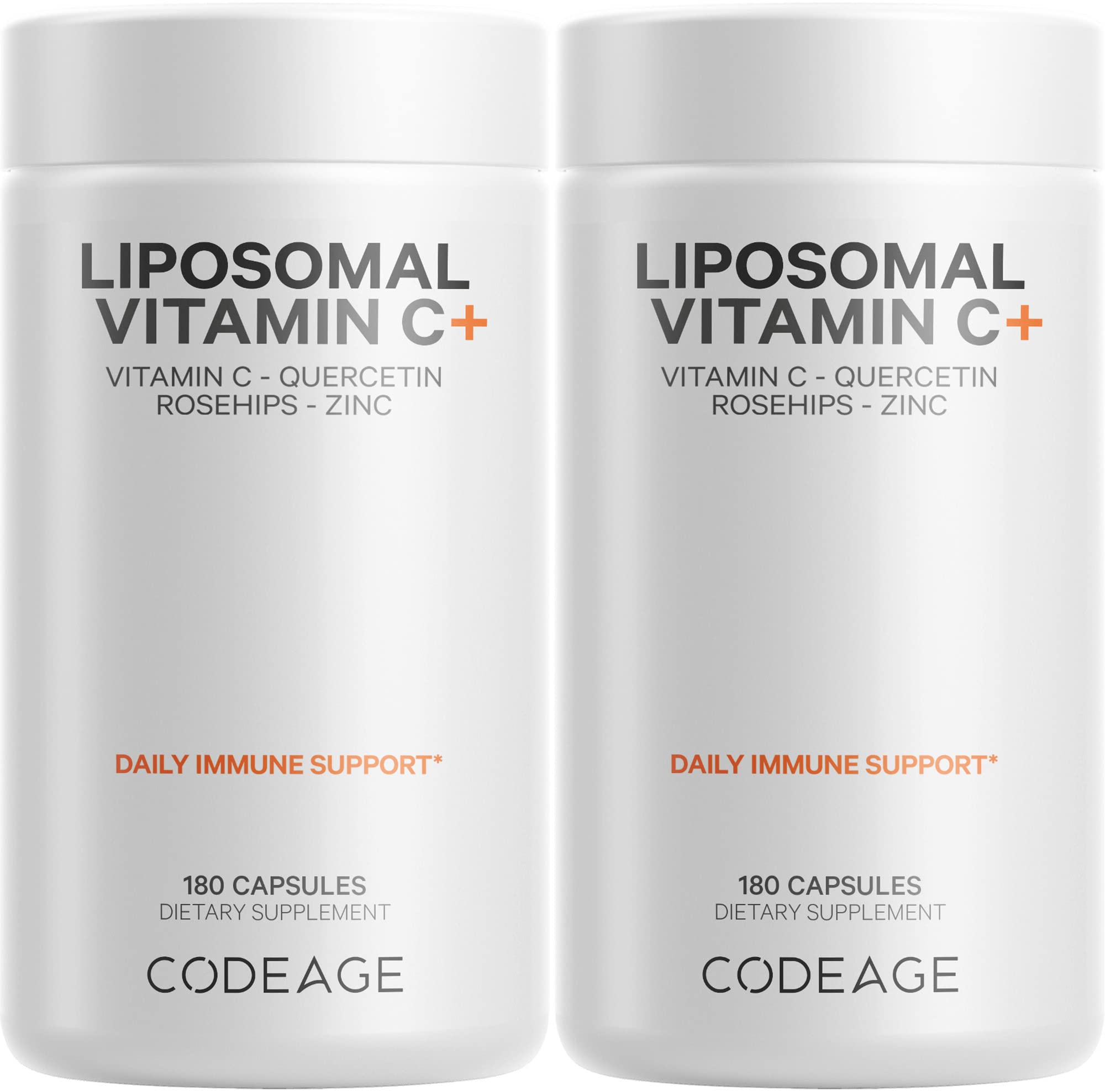 Codeage Liposomal Vitamin C 1500mg bottle with high-dose formula for daily wellness.