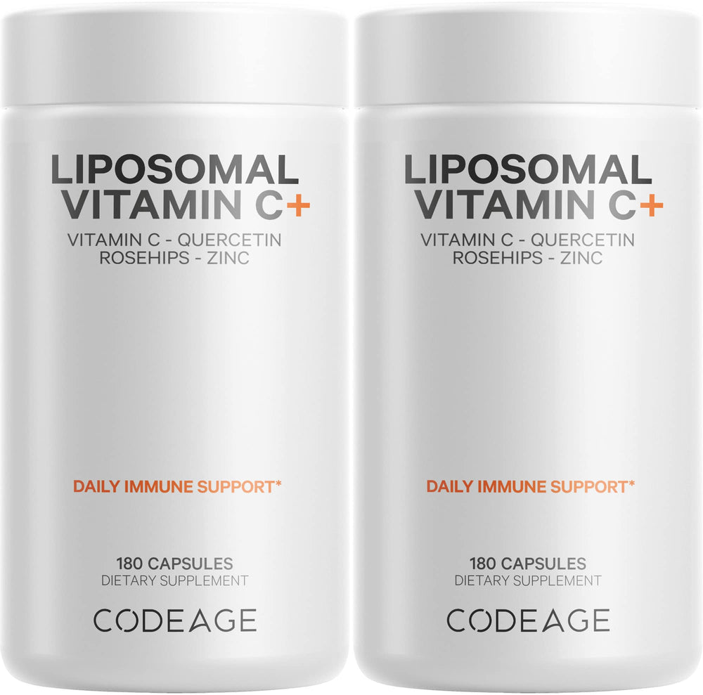 Codeage Liposomal Vitamin C 1500mg bottle with high-dose formula for daily wellness.