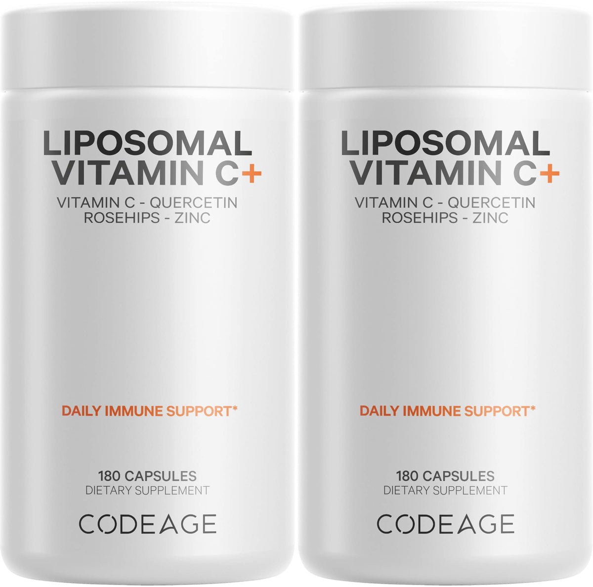 Codeage Liposomal Vitamin C 1500mg bottle with high-dose formula for daily wellness.
