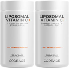 Codeage Liposomal Vitamin C 1500mg bottle with high-dose formula for daily wellness.
