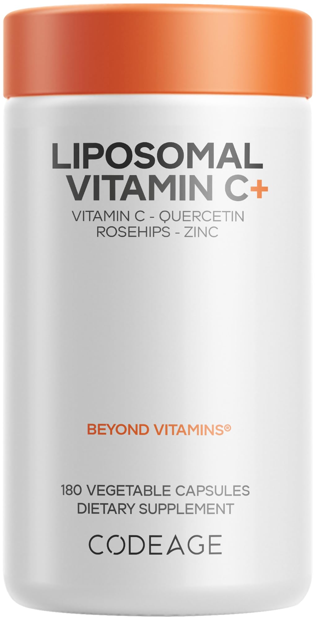 Codeage Liposomal Vitamin C bottle with 180 capsules for daily wellness