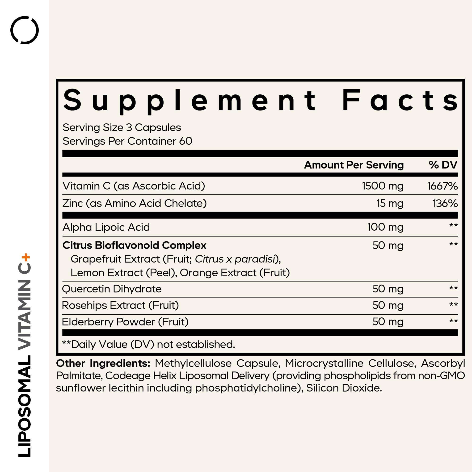 Close-up of Codeage capsules showing liposomal coating for absorption