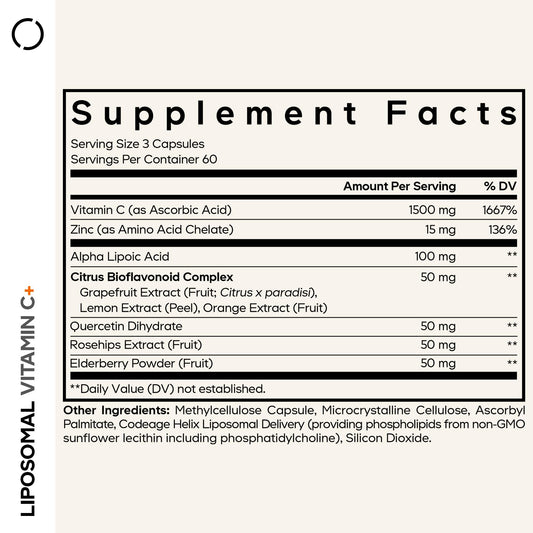 Close-up of Codeage capsules showing liposomal coating for absorption