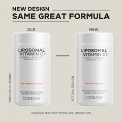 Codeage Vitamin C with zinc and elderberry on the label for daily support