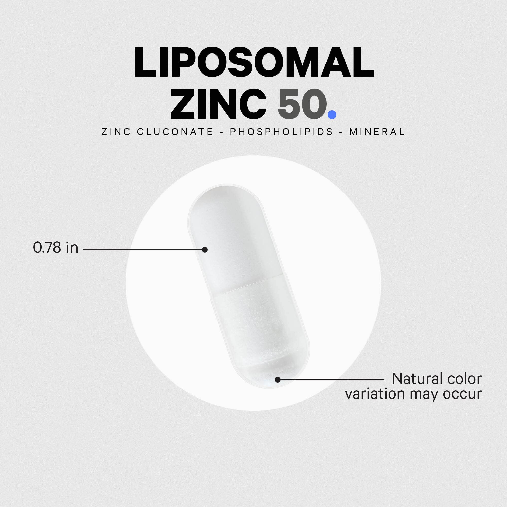 Codeage Liposomal Zinc delivery matrix illustration emphasizes liposomal absorption.