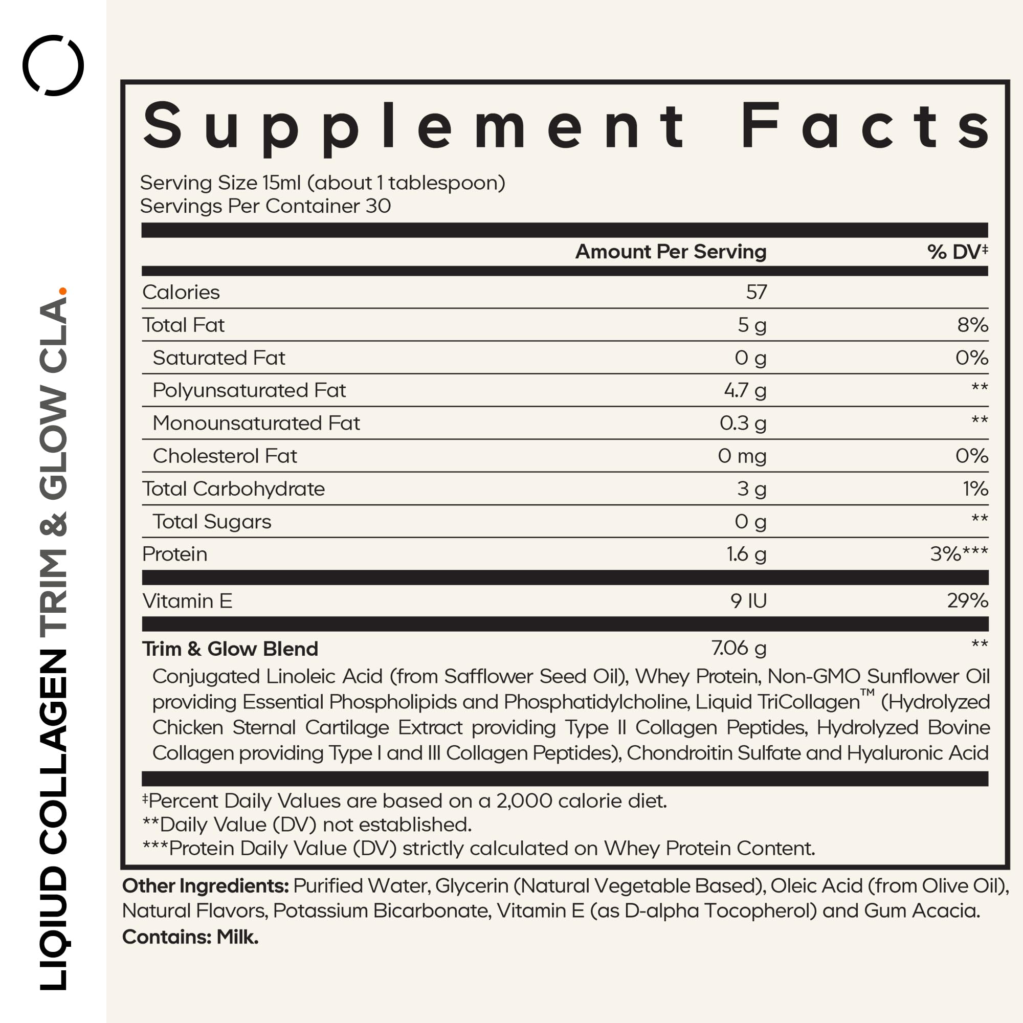Codeage Liquid Collagen Vanilla pour shows smooth texture for easy mixing.